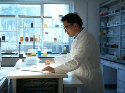 Práca v chemickom laboratóriu